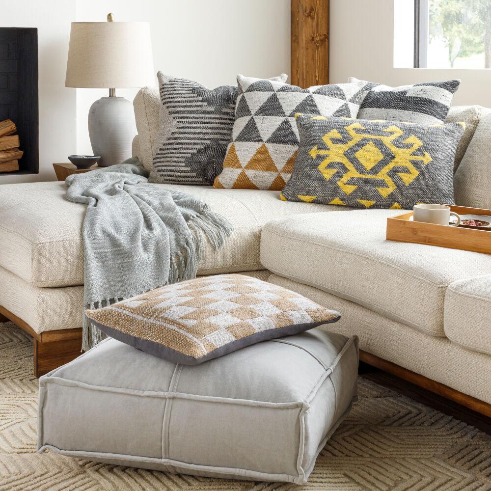 Surya Lewis LEW-004 20"L x 20"W Pillow