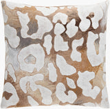 Surya Leopard LEOPARD SNOW PILLOW 18"L x 18"W Pillow