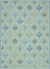 Livabliss Gabana Ogee By The Sea Aqua 3'3" x 4'11" Machine Woven Rug