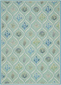 Livabliss Gabana Ogee By The Sea Aqua 3'3" x 4'11" Machine Woven Rug