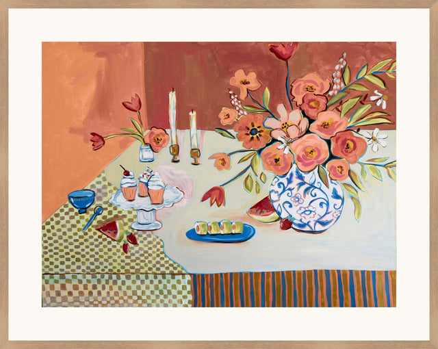 Surya Petals and Pastries PETA-001 32"H x 40"W x 1"D Art