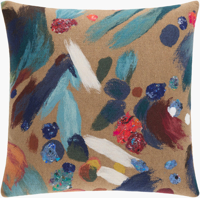 Surya Paint Palette No Jute PAINT PALETTE NO JUTE PRISM PILLOW 12"L x 18"W Pillow