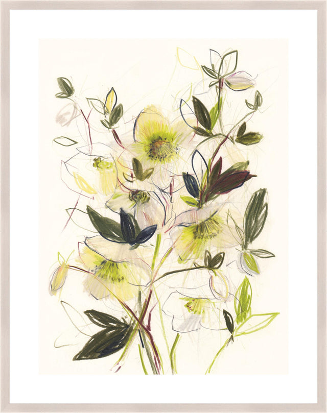 Surya Spring Hellebores SPHE-001 21"H x 18"W x 1"D Art