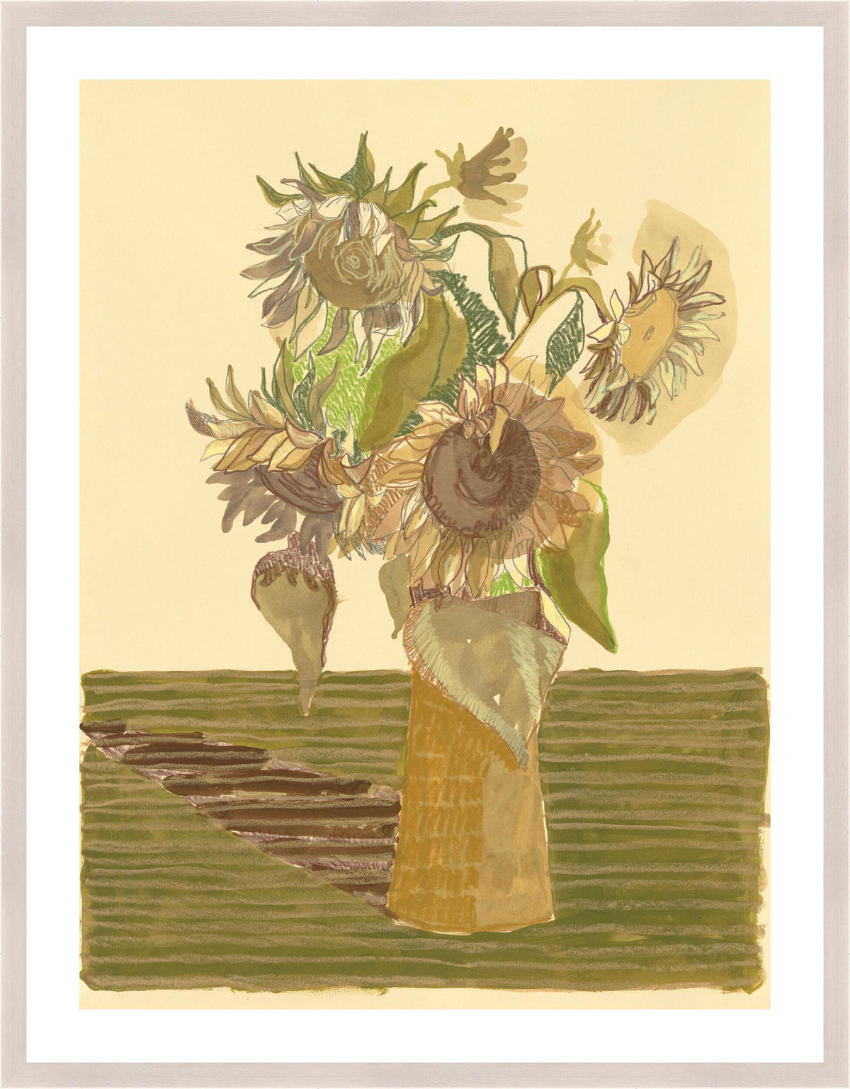 Surya Suttons Flowers SUTT-005 46"H x 36"W x 1"D Art