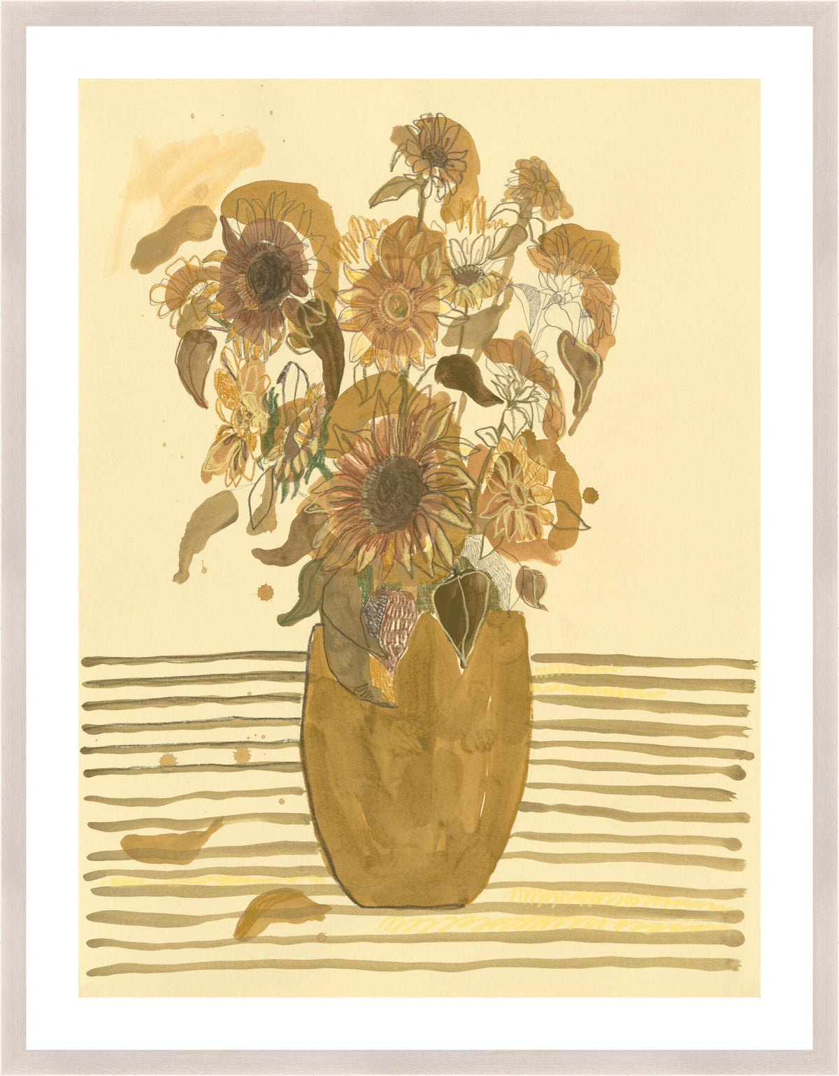 Surya Suttons Flowers SUTT-006 19"H x 16"W x 1"D Art