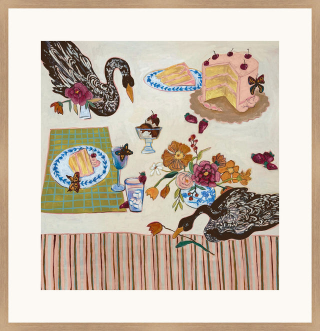 Surya Swan Song and Sugar SWAN-001 19"H x 18"W x 1"D Art