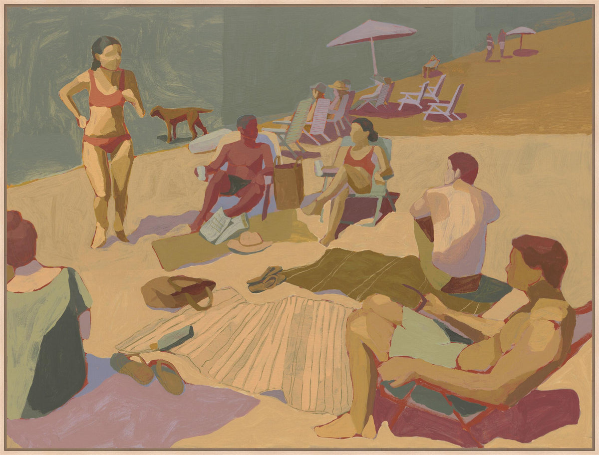 Surya Welcome to the Beach Club WELC-002 44"H x 58"W x 2"D Art