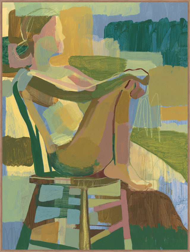 Surya Woman in Repose WOMA-001 45"H x 34"W x 2"D Art