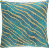 Surya Zebra ZEBRA SEASCAPE PILLOW 12"L x 18"W Pillow Cover