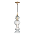 Hudson Valley Lighting Pomfret AGED BRASS 6W x 20.5H Pendant 1600-AGB-CL