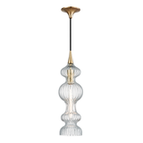 Hudson Valley Lighting Pomfret AGED BRASS 6W x 20.5H Pendant 1600-AGB-CL