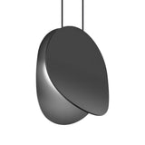 Sonneman Malibu Discs SATIN BLACK 7.5W x 3.75L x 7.5H Pendant 1765.25-J20