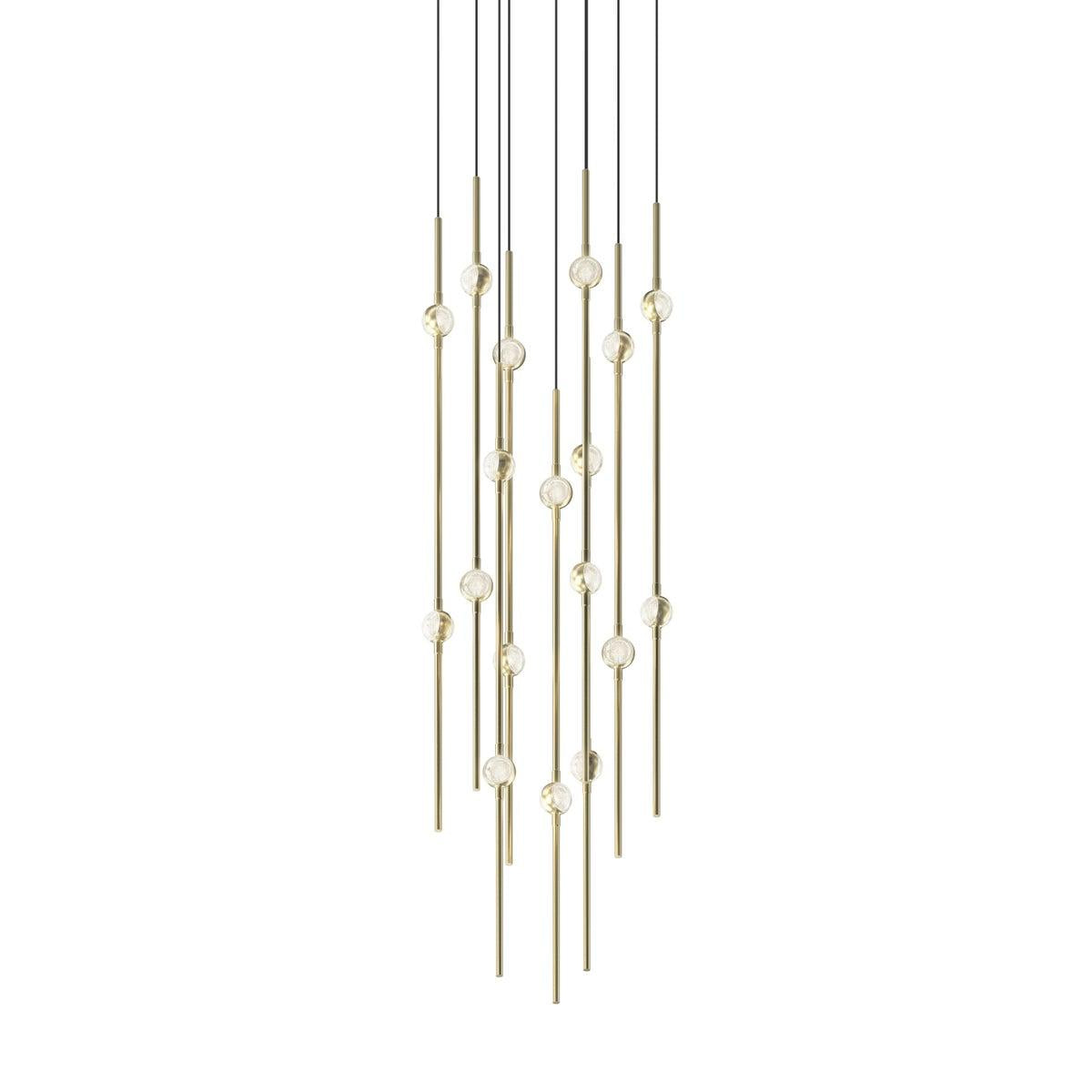 Sonneman Constellation SATIN BRASS 11.5W x 30H Pendant 2012.38C-27-J20