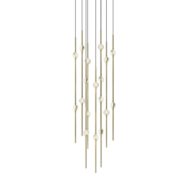 Sonneman Constellation SATIN BRASS 11.5W x 30H Pendant 2012.38C-27-J20