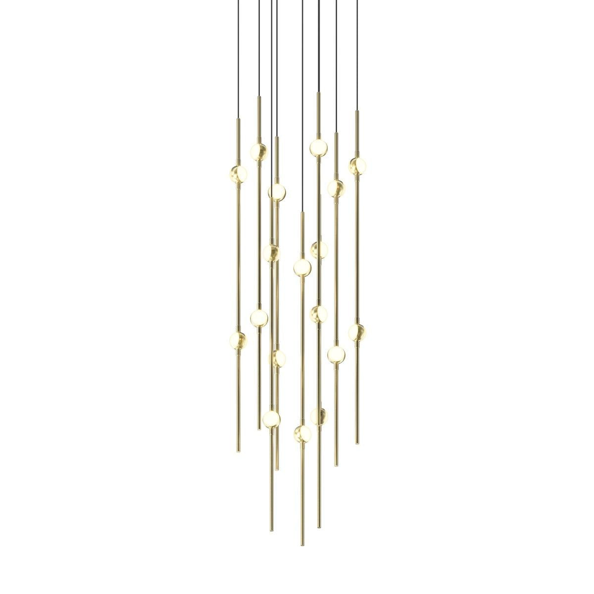 Sonneman Constellation SATIN BRASS 11.5W x 30H Pendant 2012.38W