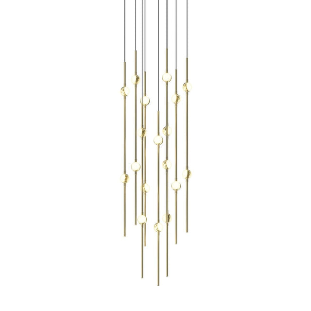 Sonneman Constellation SATIN BRASS 11.5W x 30H Pendant 2012.38W-J20