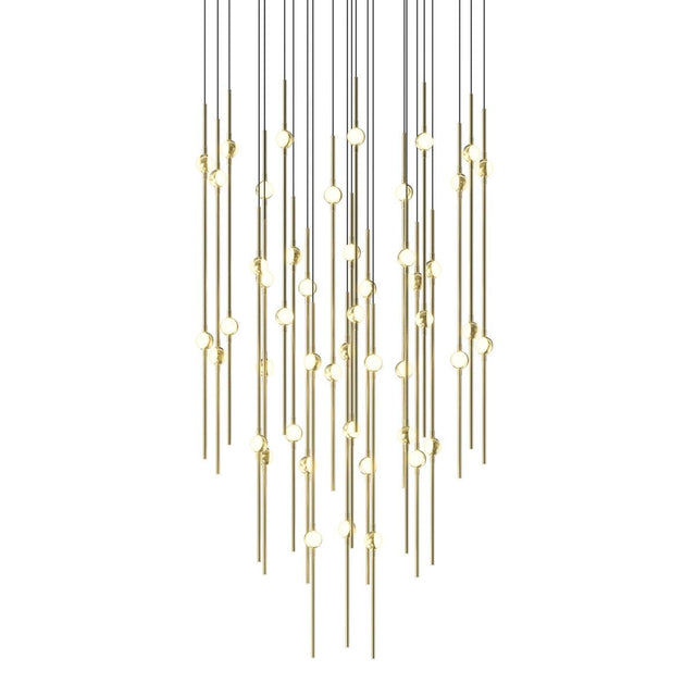 Sonneman Constellation SATIN BRASS 24.75W x 30H Pendant 2014.38W