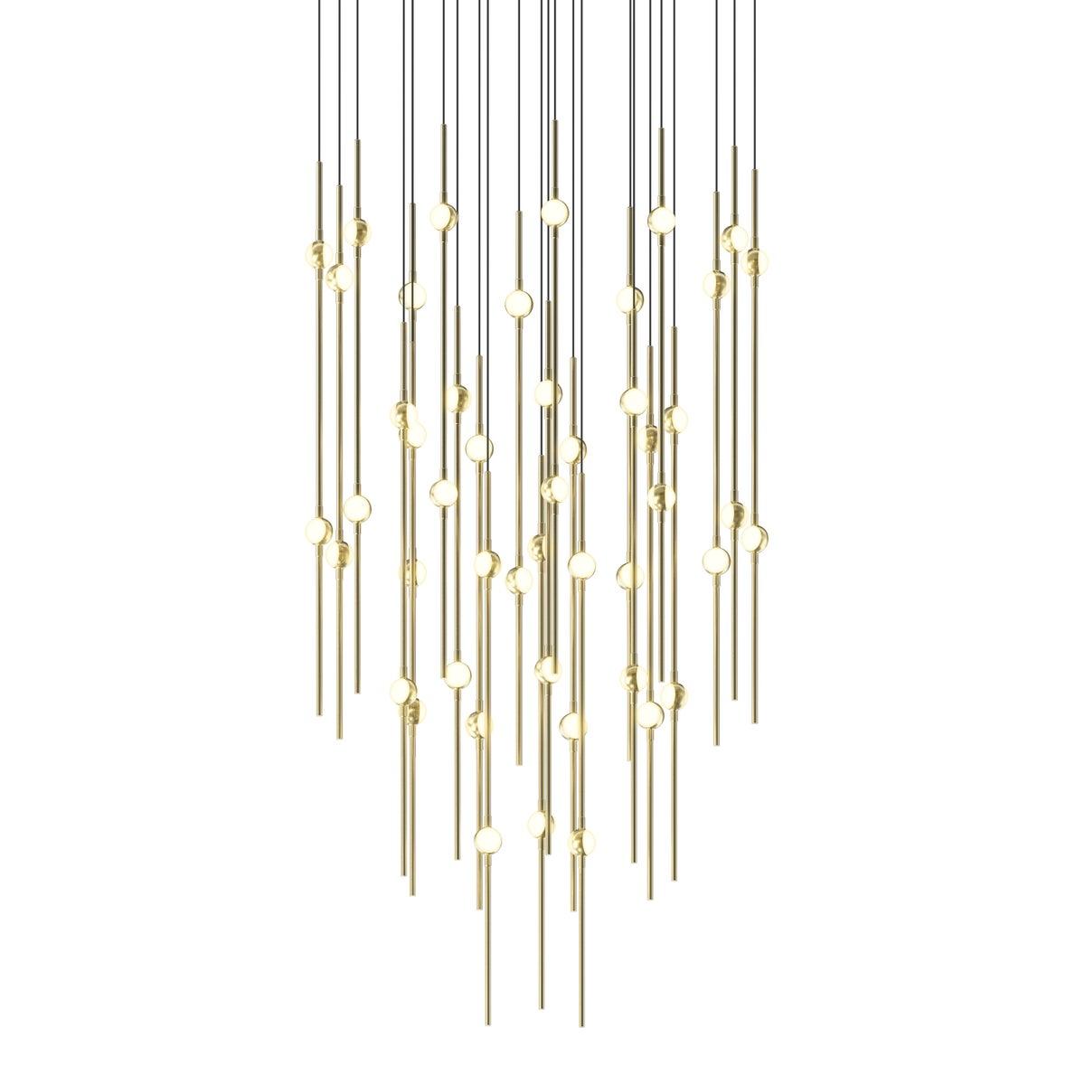 Sonneman Constellation SATIN BRASS 24.75W x 30H Pendant 2014.38W-J20