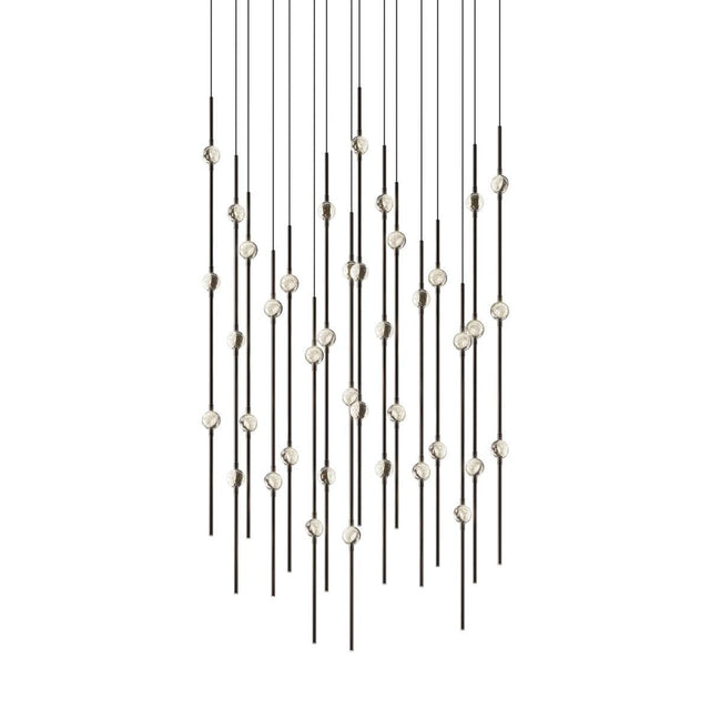Sonneman Constellation Espresso Black 21.5W x 21.5L x 38H Pendant 2015.33C-27-J20