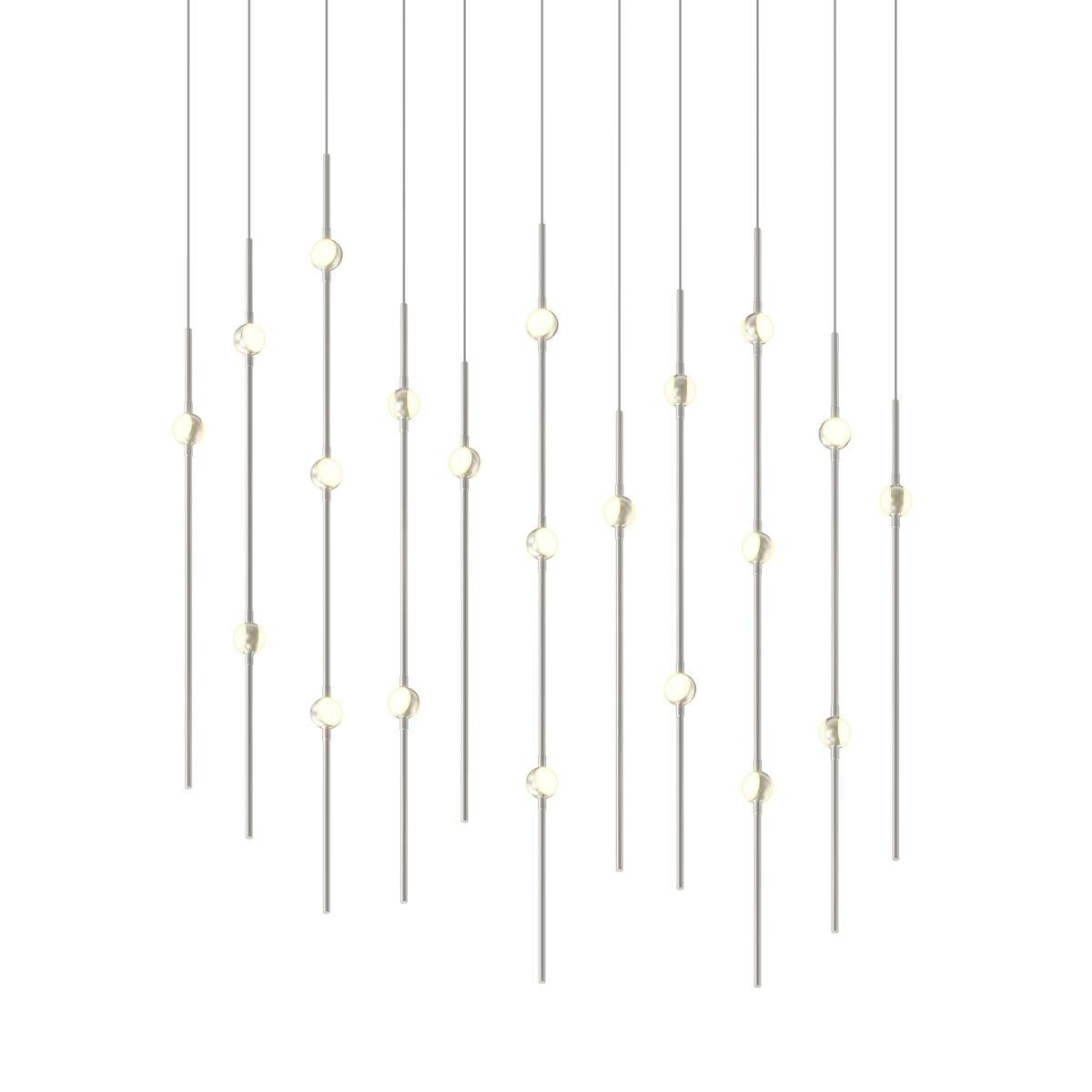Sonneman Constellation SATIN NICKEL 7.5W x 35.5L x 38H Pendant 2016.13W-27-J20