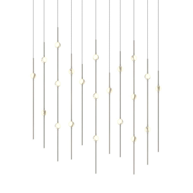 Sonneman Constellation SATIN NICKEL 7.5W x 35.5L x 38H Pendant 2016.13W-J20