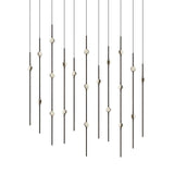 Sonneman Constellation Espresso Black 7.5W x 35.5L x 38H Pendant 2016.33C-22