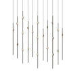 Sonneman Constellation Espresso Black 7.5W x 35.5L x 38H Pendant 2016.33C-27
