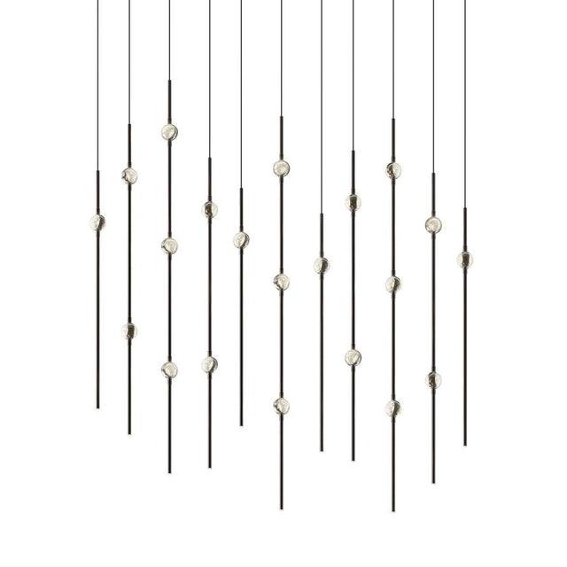 Sonneman Constellation Espresso Black 7.5W x 35.5L x 38H Pendant 2016.33C-27
