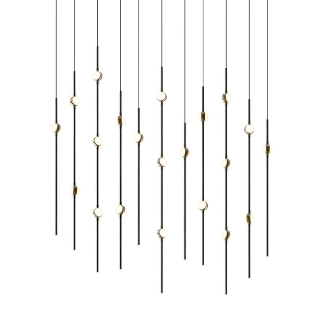 Sonneman Constellation Espresso Black 7.5W x 35.5L x 38H Pendant 2016.33W-27