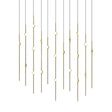 Sonneman Constellation SATIN BRASS 7.5W x 35.5L x 38H Pendant 2016.38W-27-J20