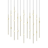 Sonneman Constellation SATIN BRASS 7.5W x 35.5L x 38H Pendant 2016.38W-J20