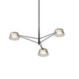 Sonneman Ray SATIN BLACK 35.75W x 12H Pendant 2033.25K
