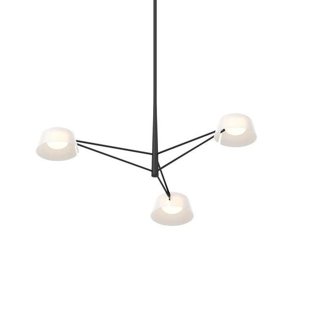 Sonneman Ray SATIN BLACK 35.75W x 12H Pendant 2033.25W