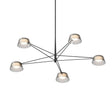 Sonneman Ray SATIN BLACK 45.25W x 12H Pendant 2035.25K