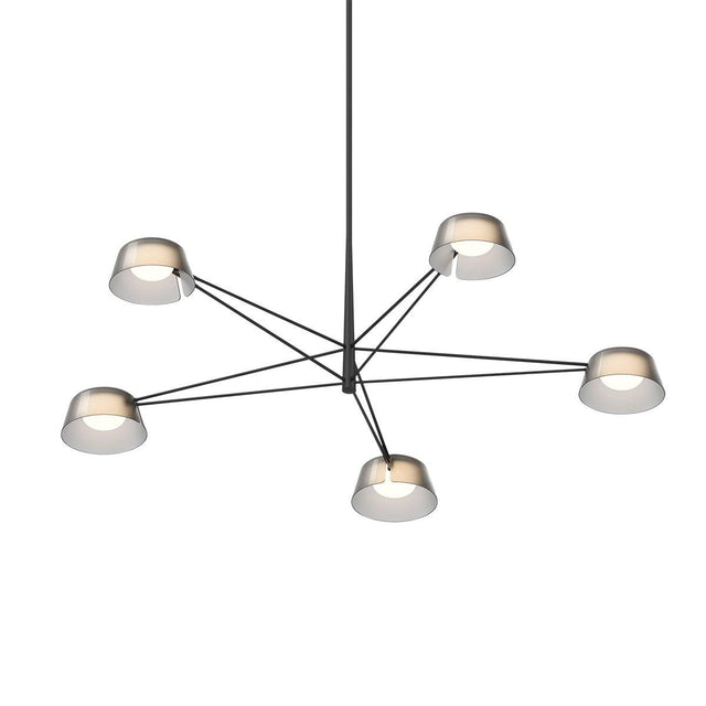 Sonneman Ray SATIN BLACK 45.25W x 12H Pendant 2035.25K