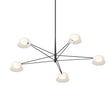 Sonneman Ray SATIN BLACK 45.25W x 12H Pendant 2035.25W