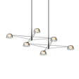 Sonneman Ray SATIN BLACK 67.75W x 45.25L x 12H Pendant 2036.25K