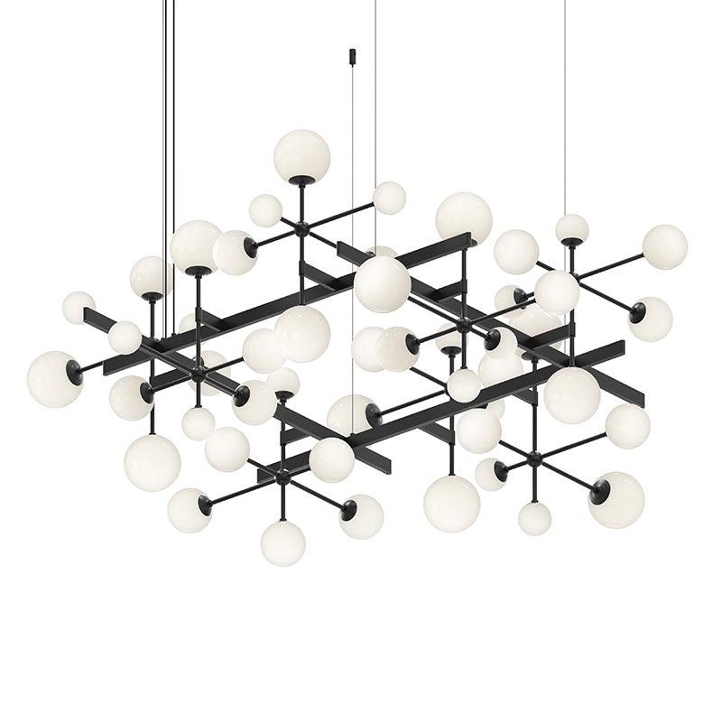 Sonneman Nebula SATIN BLACK 61W x 56.75L x 26H Pendant 2065.25