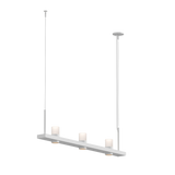 Sonneman Intervals Satin White 48.25W x 4L x 11.5H Pendant 20QWL04C