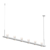 Sonneman Intervals Satin White 96.25W x 4L x 11.5H Pendant 20QWL08C