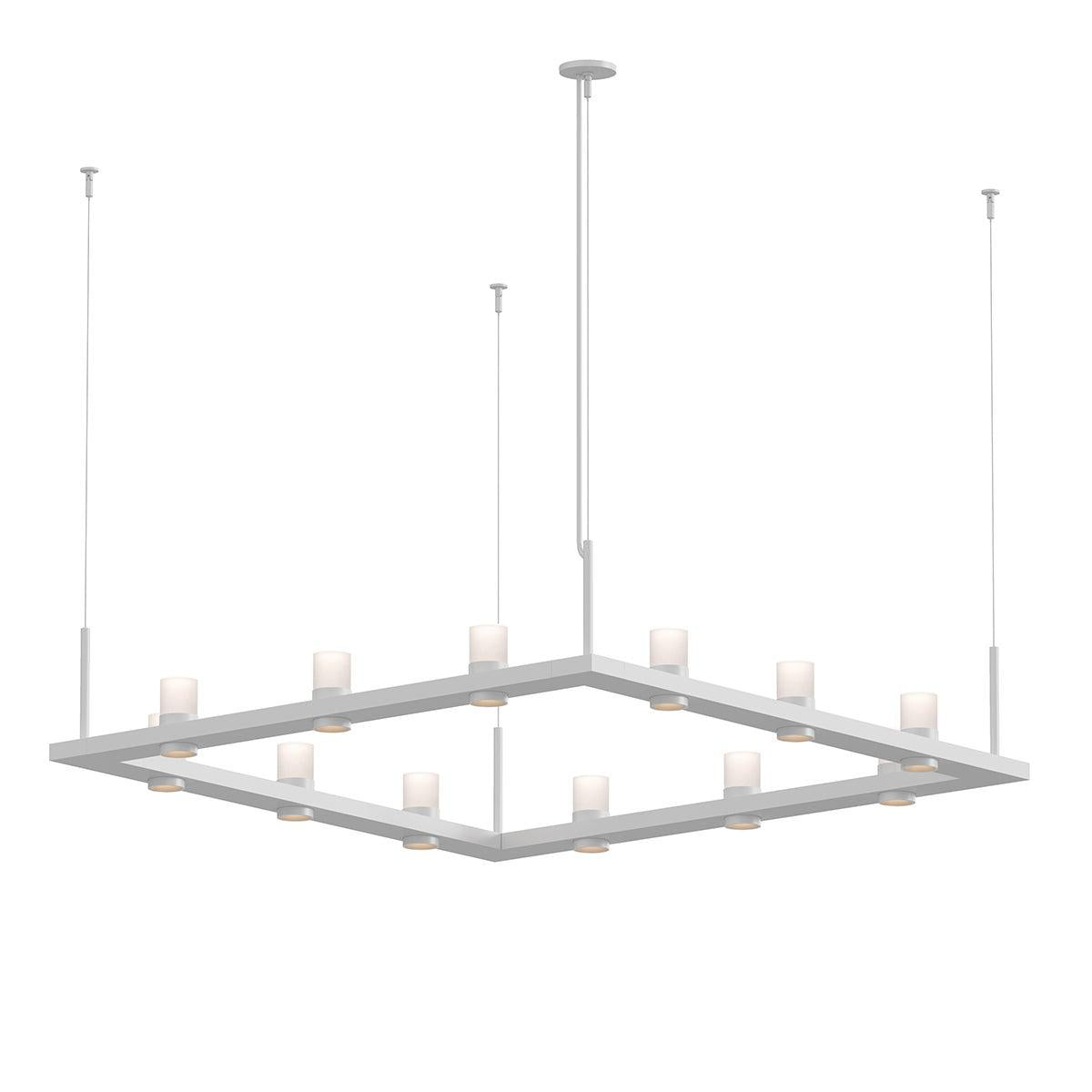 Sonneman Intervals Satin White 56W x 56L x 11.5H Pendant 20QWS04C
