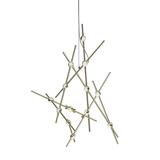 Sonneman Constellation SATIN BRASS 25.75W x 32H Pendant 2151.38C-27-J20