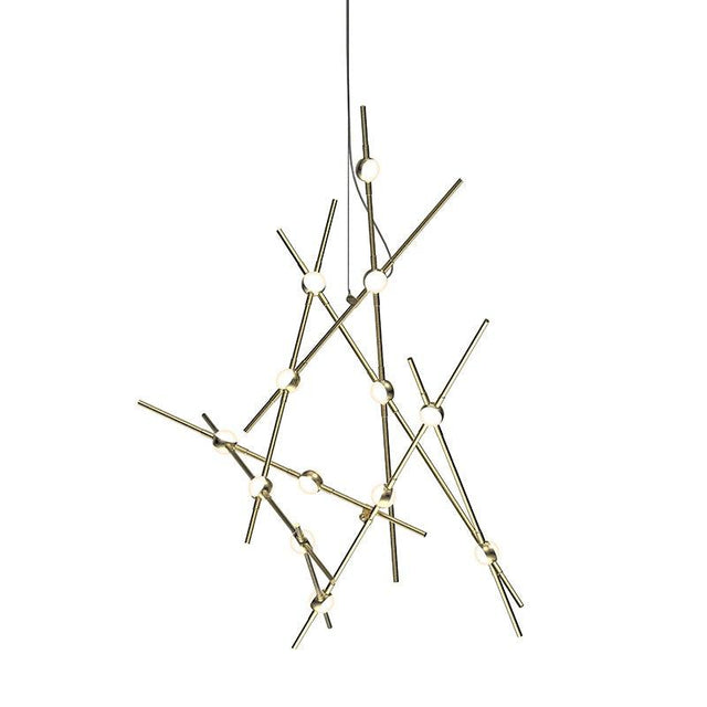 Sonneman Constellation SATIN BRASS 25.75W x 32H Pendant 2151.38W-J20