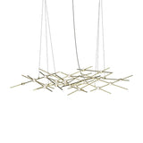 Sonneman Constellation SATIN BRASS 55W x 17.25L x 13H Pendant 2155.38C-27-J20
