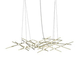 Sonneman Constellation SATIN BRASS 55W x 17.25L x 13H Pendant 2155.38W-27