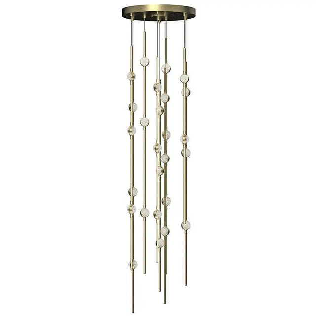 Sonneman Constellation SATIN BRASS 12W x 39H Pendant 2162.38C-S-27-J20