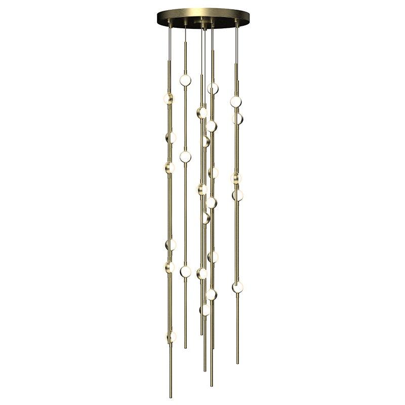 Sonneman Constellation SATIN BRASS 12W x 39H Pendant 2162.38W-S-27-J20