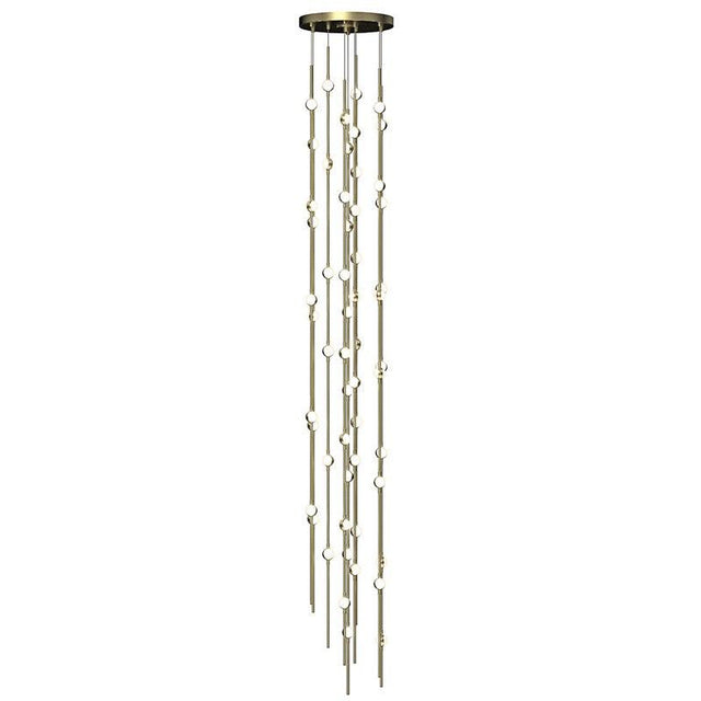 Sonneman Constellation SATIN BRASS 12W x 78H Pendant 2162.38W-T-J20