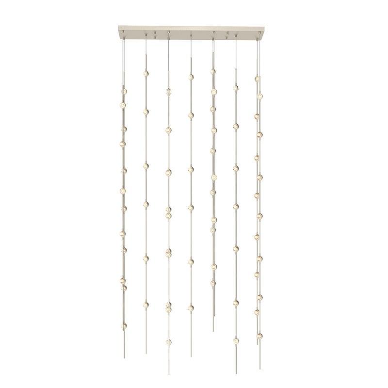 Sonneman Constellation SATIN NICKEL 35.5W x 7.5L x 75H Pendant 2166.13C-J20