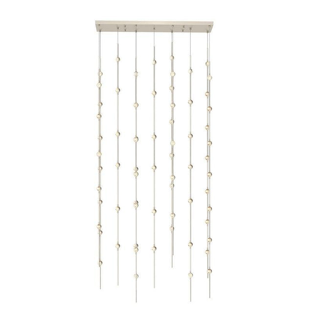 Sonneman Constellation SATIN NICKEL 35.5W x 7.5L x 75H Pendant 2166.13C-J20